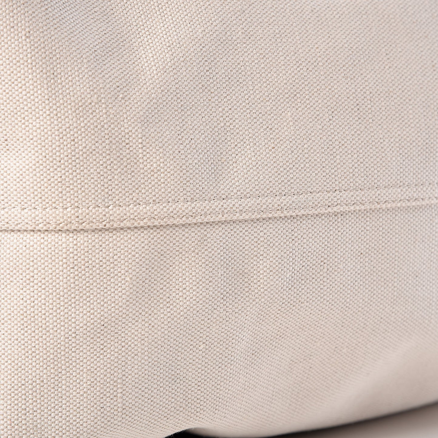 Cotton Canvas Calfskin M Navy Cabas Natural Black
