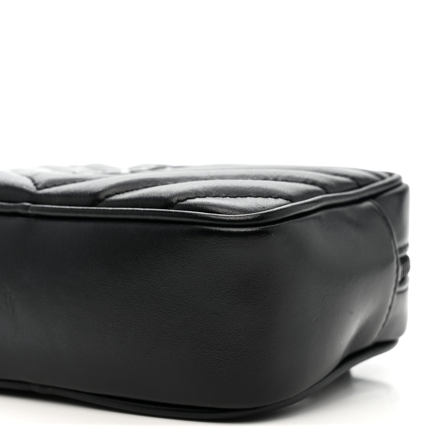 Saint Laurent Calfskin Matelasse Monogram Lou Belt Bag Black 10 of 11