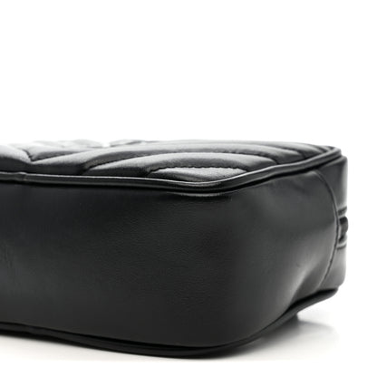 Saint Laurent Calfskin Matelasse Monogram Lou Belt Bag Black 10 of 11