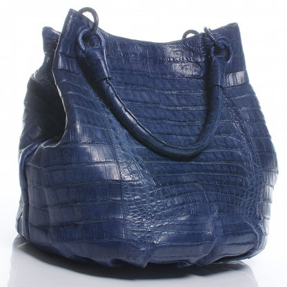 Nancy Gonzalez Crocodile Bag Blue 3 of 8