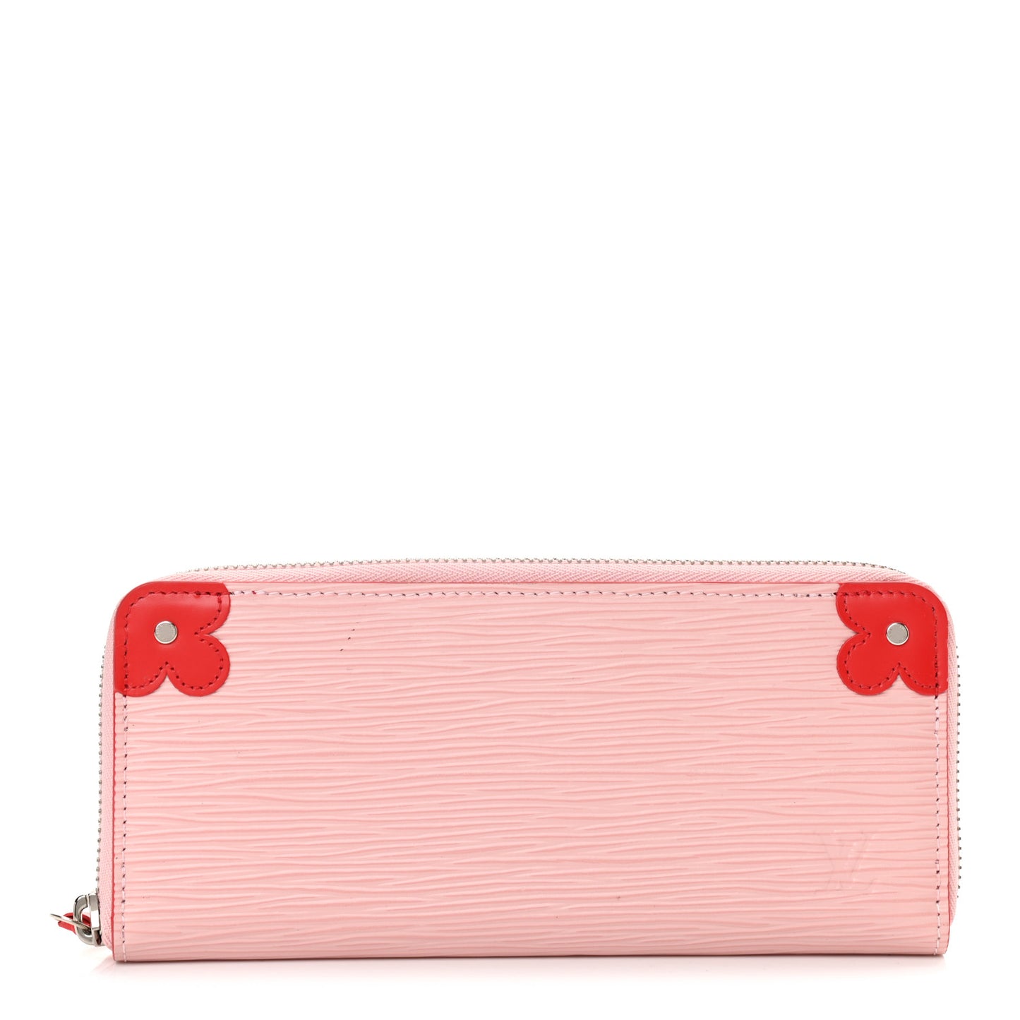 Epi Blooming Corners Clemence Wallet Rose Ballerine Coquelicot