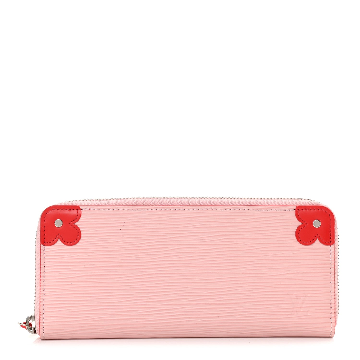 Louis Vuitton Epi Blooming Corners Clemence Wallet Rose Ballerine Coquelicot 1 of 8