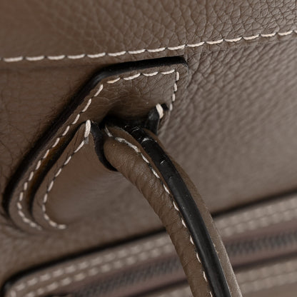 Celine Drummed Calfskin Nano Luggage Souris 11 of 16
