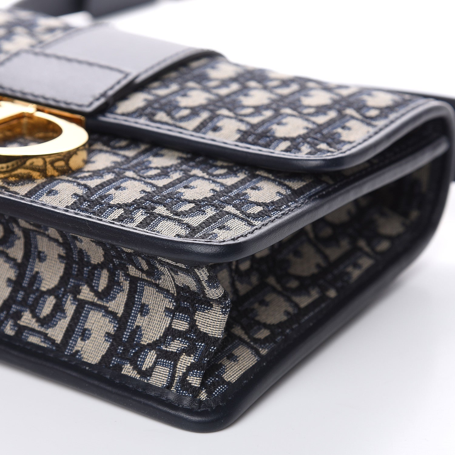 Christian Dior Oblique 30 Montaigne Flap Bag Blue 8 of 10