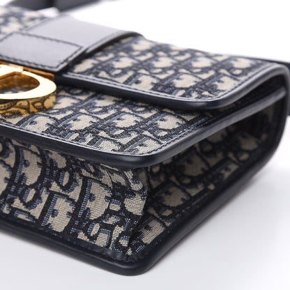 Christian Dior Oblique 30 Montaigne Flap Bag Blue 8 of 10