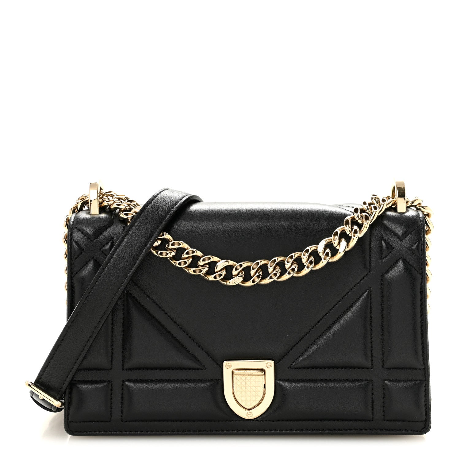 Christian Dior Calfskin Small Diorama Flap Bag Black 1 of 14