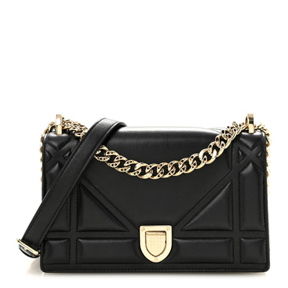 Christian Dior Calfskin Small Diorama Flap Bag Black 1 of 14
