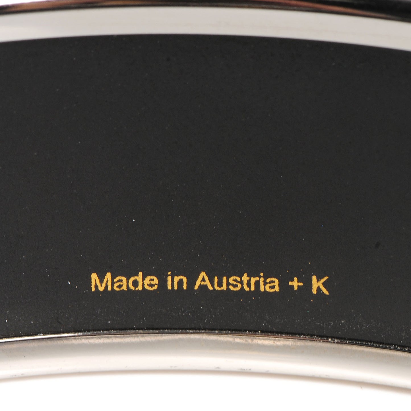 Enamel Printed Handwriting Wide Bracelet Purple 70