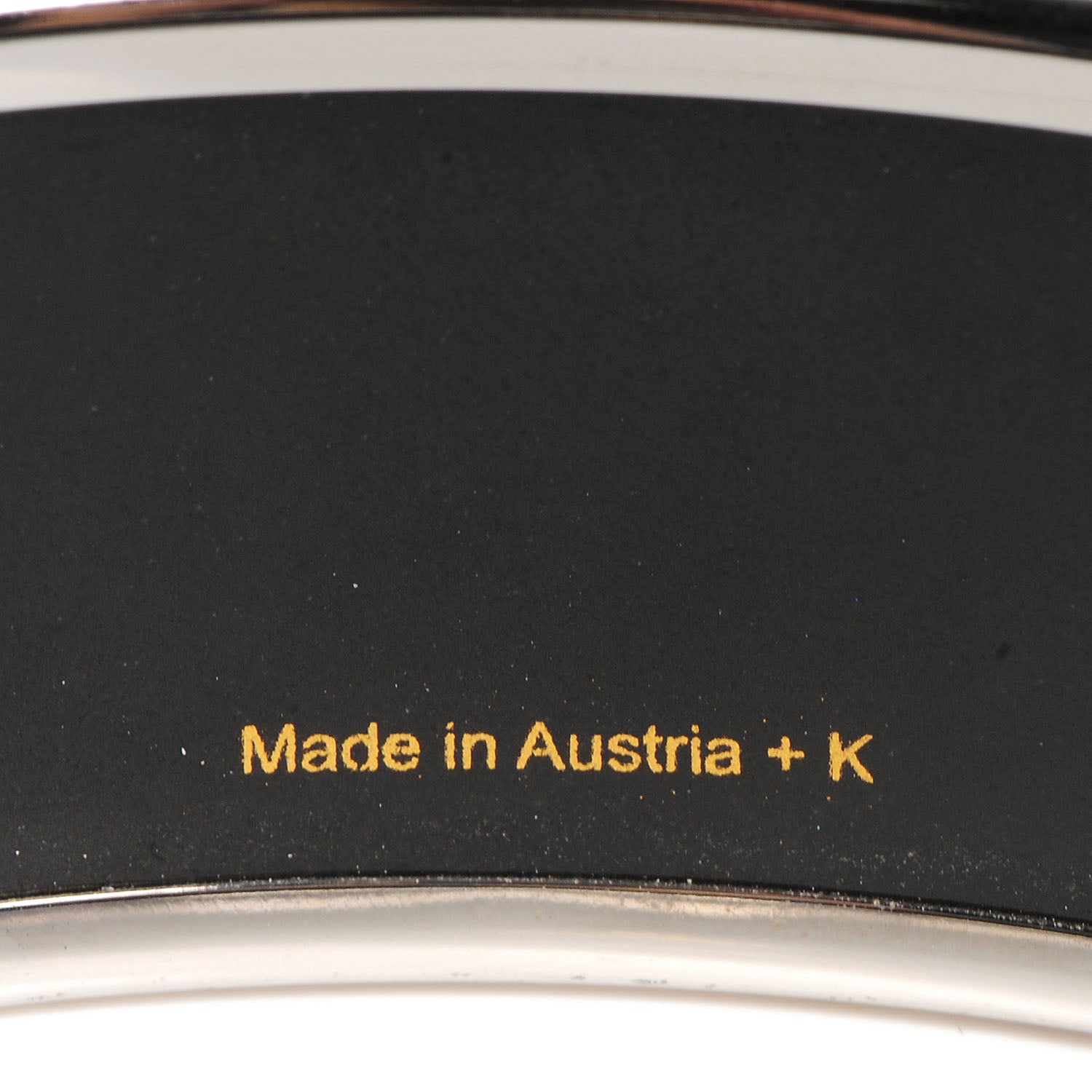 Hermes Enamel Printed Handwriting Wide Bracelet Purple 70 5 of 6