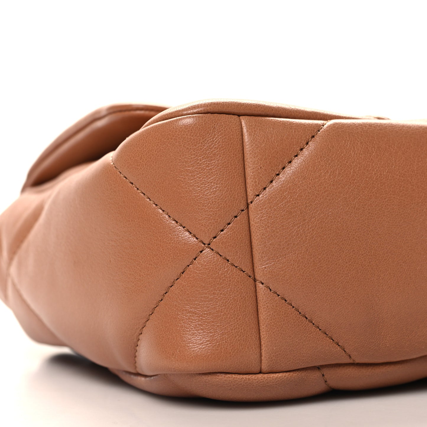 Lambskin Quilted Medium Chanel 19 Flap Brown