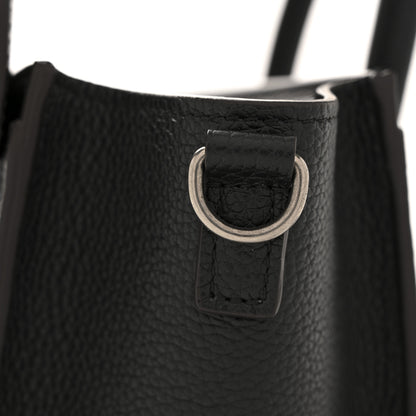 Celine Drummed Calfskin Nano Luggage Black 11 of 12