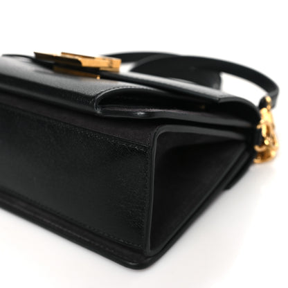 Givenchy Goatskin Suede Small GV3 Shoulder Bag Black Grey 9 of 9