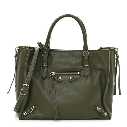 Balenciaga Calfskin Papier Mini A4 Tote Green 3 of 9