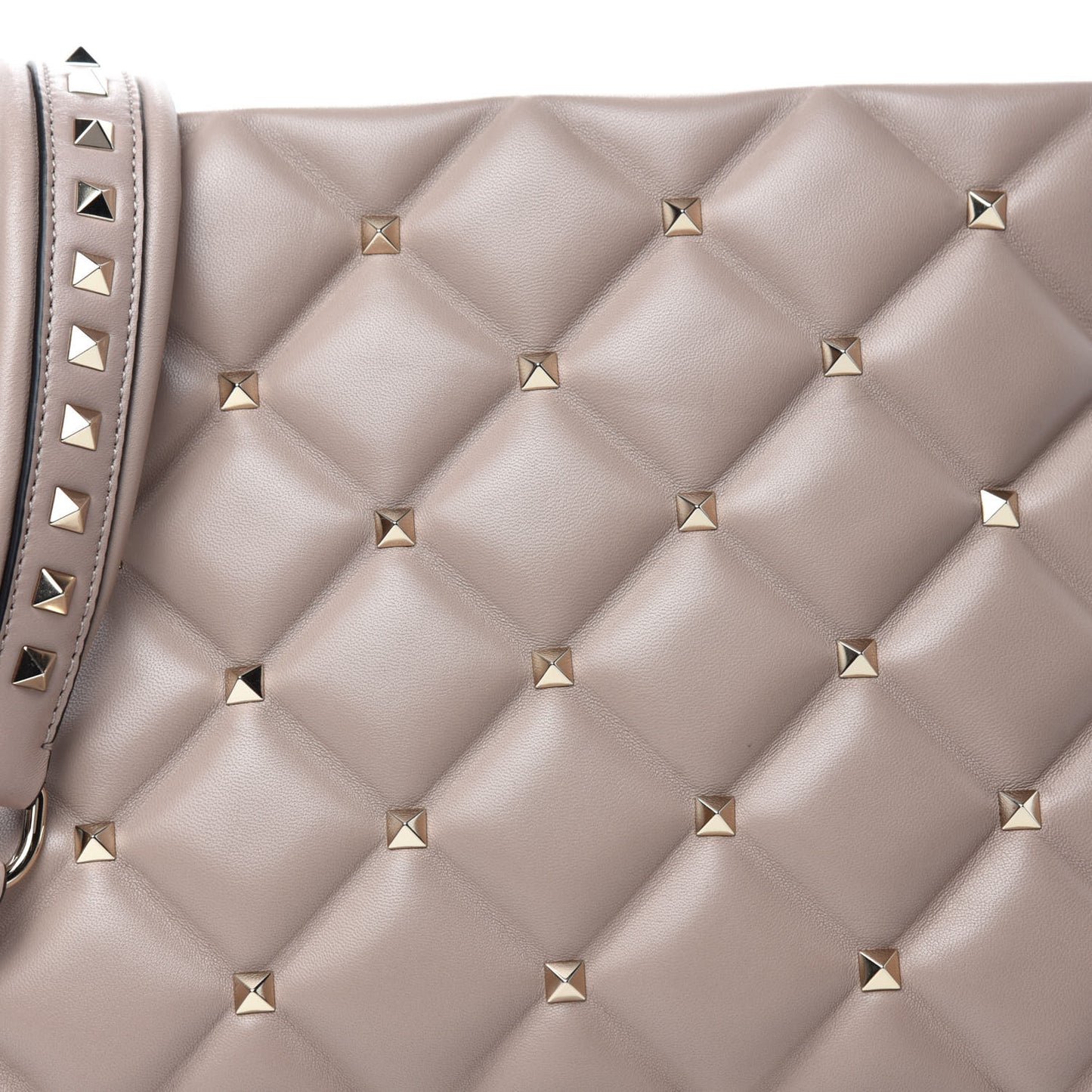 Nappa Candystud Shoulder Bag Poudre