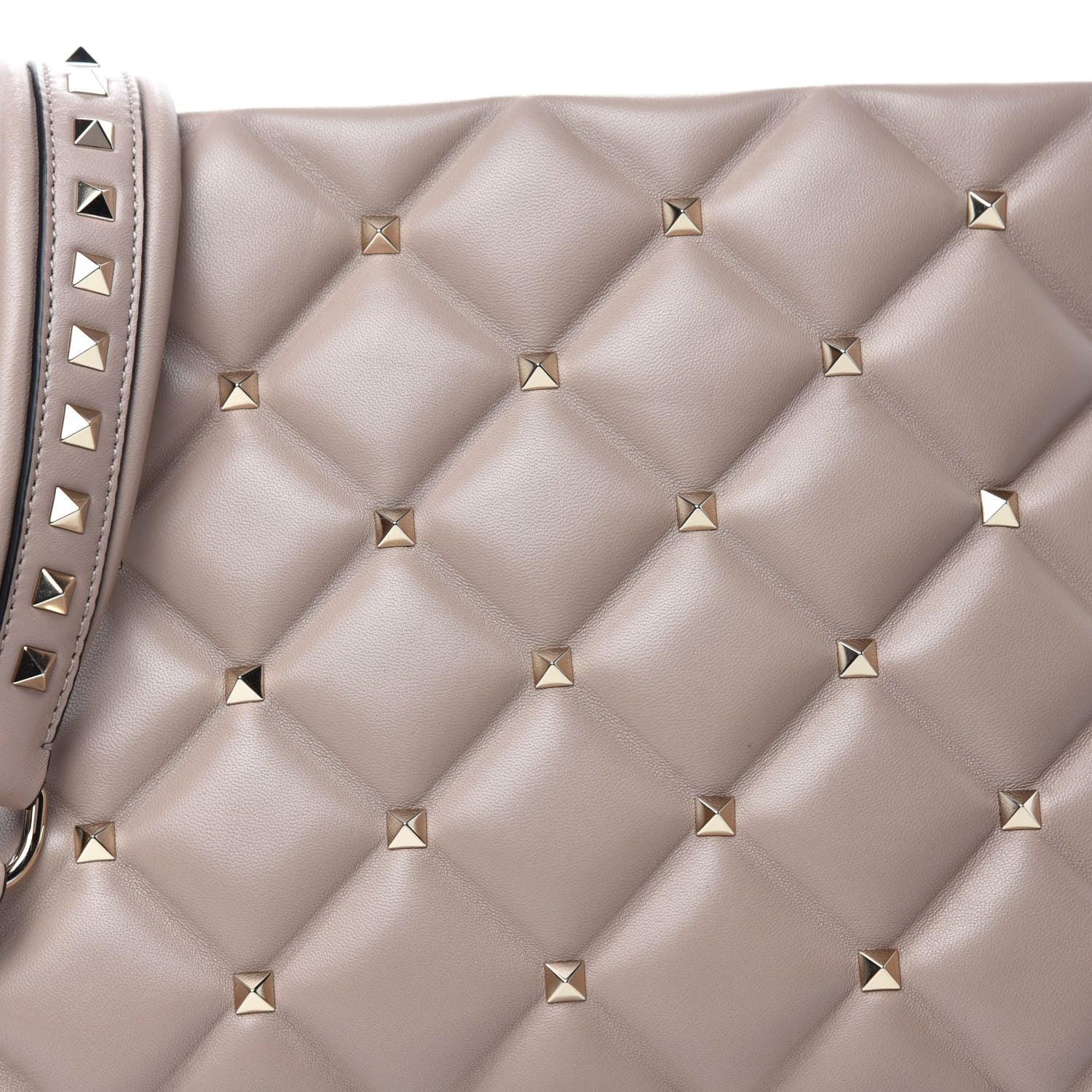 Valentino Garavani Nappa Candystud Shoulder Bag Poudre 10 of 10