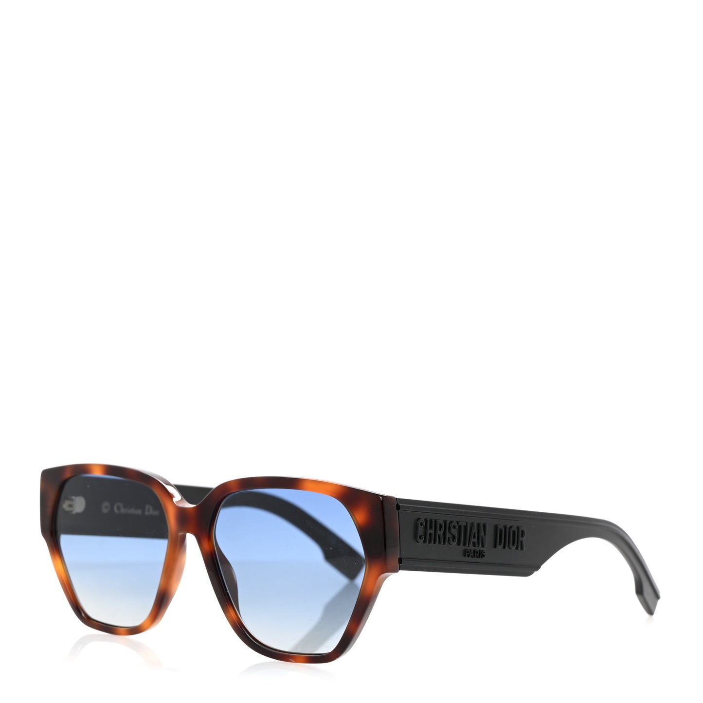 Acetate Square DiorID1 Sunglasses Tortoise