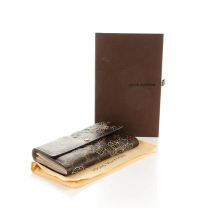 Louis Vuitton Monogram Dentelle Sarah Wallet Silver 4 of 11