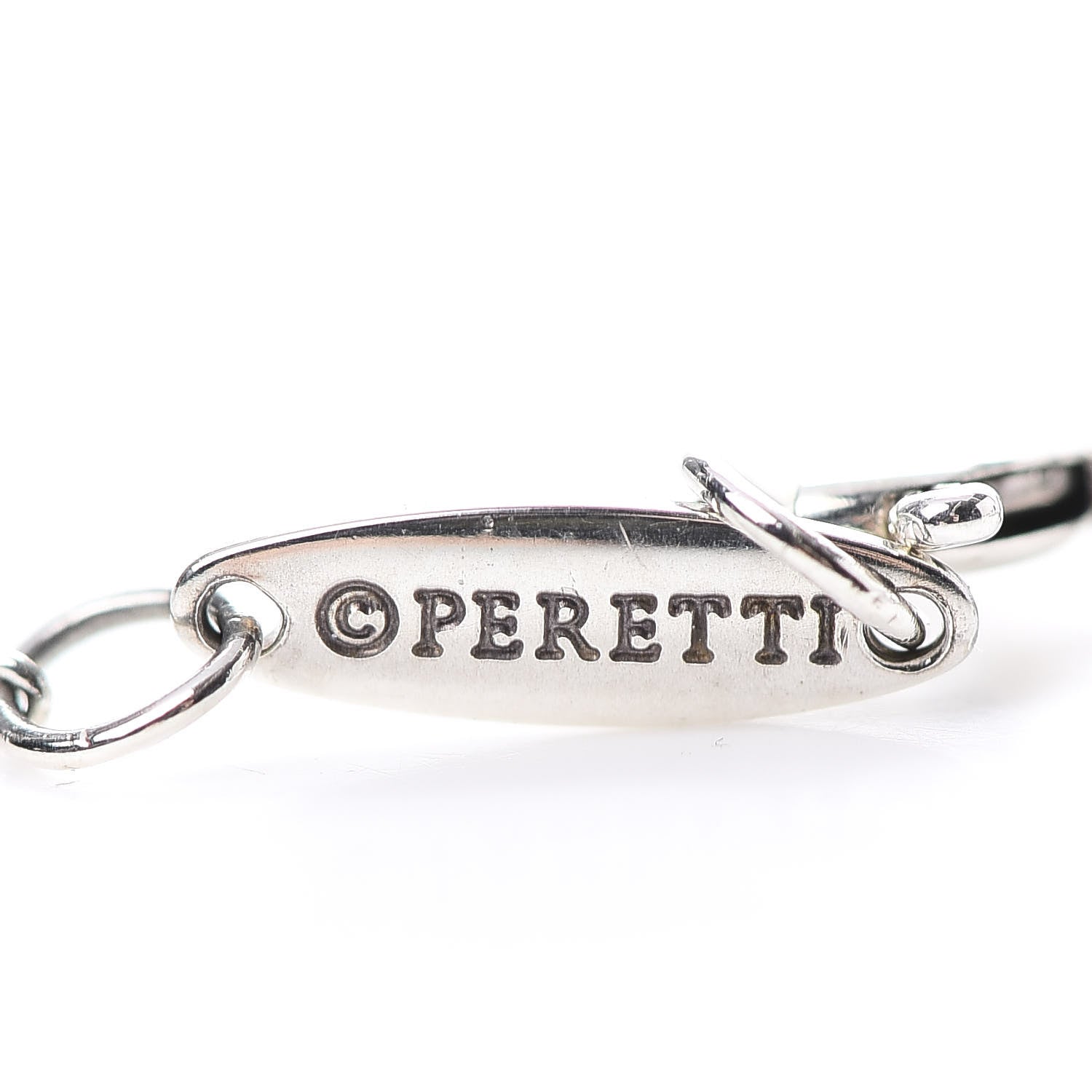 Tiffany Sterling Silver Diamond .05ct Elsa Peretti Diamonds by the Yard Pendant Necklace 6 of 8