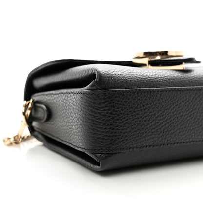 Gucci Dollar Calfskin Interlocking G Crossbody Bag Black 9 of 10