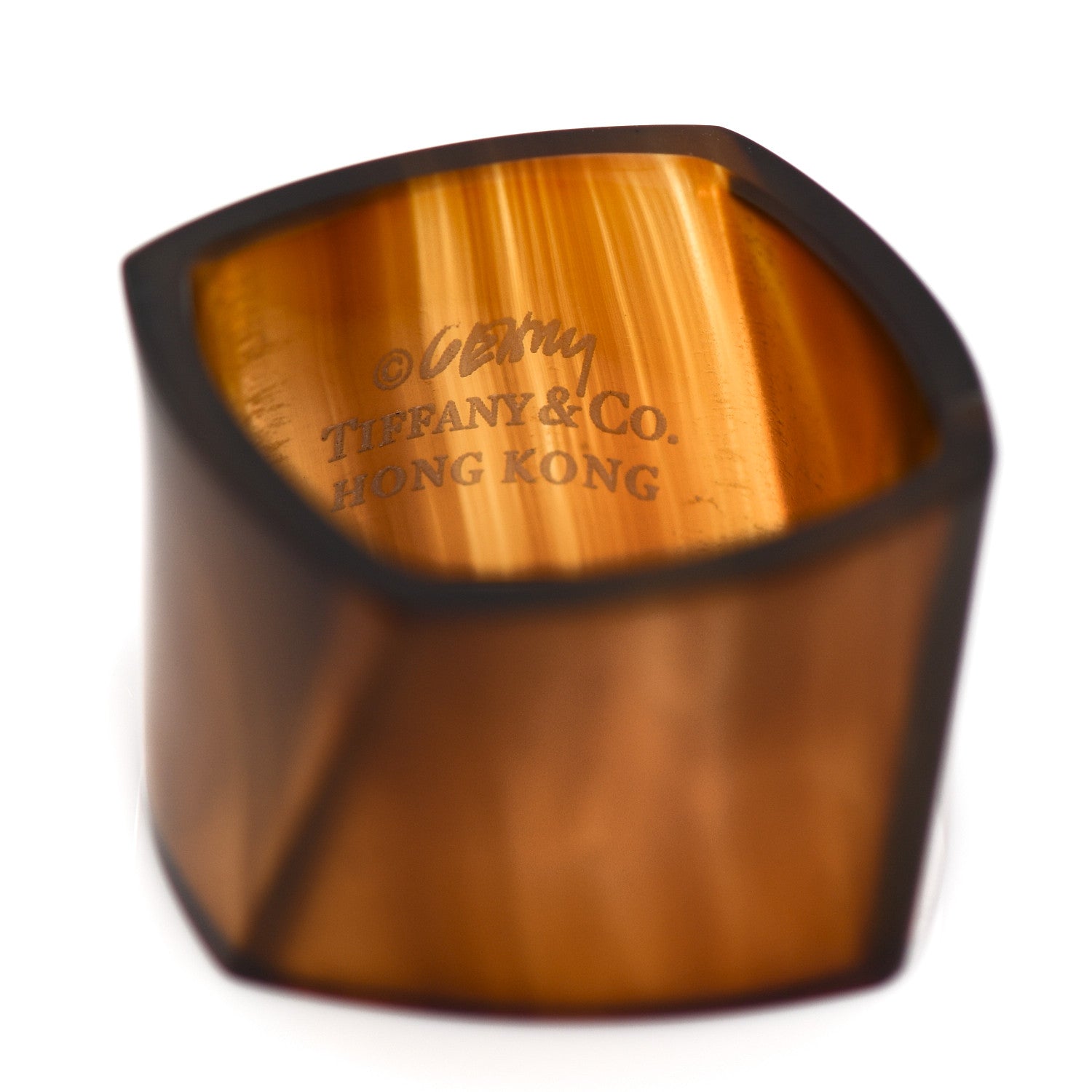 Tiffany Agate Frank Gehry Wide Torque Band Ring 46 3.75 4 of 4