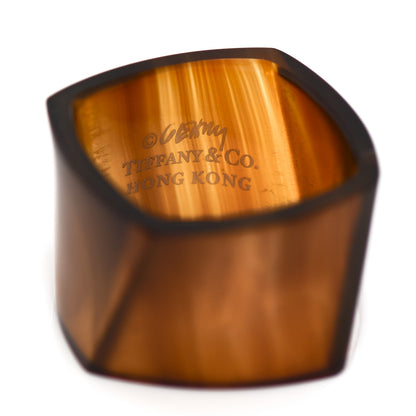 Tiffany Agate Frank Gehry Wide Torque Band Ring 46 3.75 4 of 4