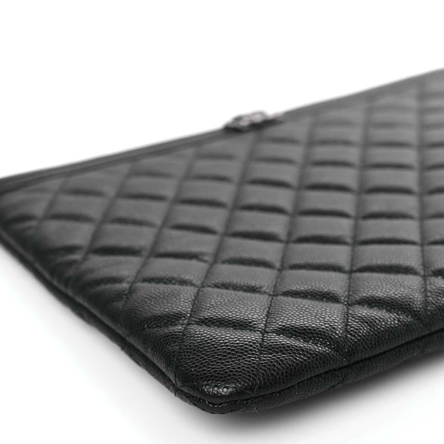Chanel Caviar Quilted Medium Boy Cosmetic Case Black 7 of 9