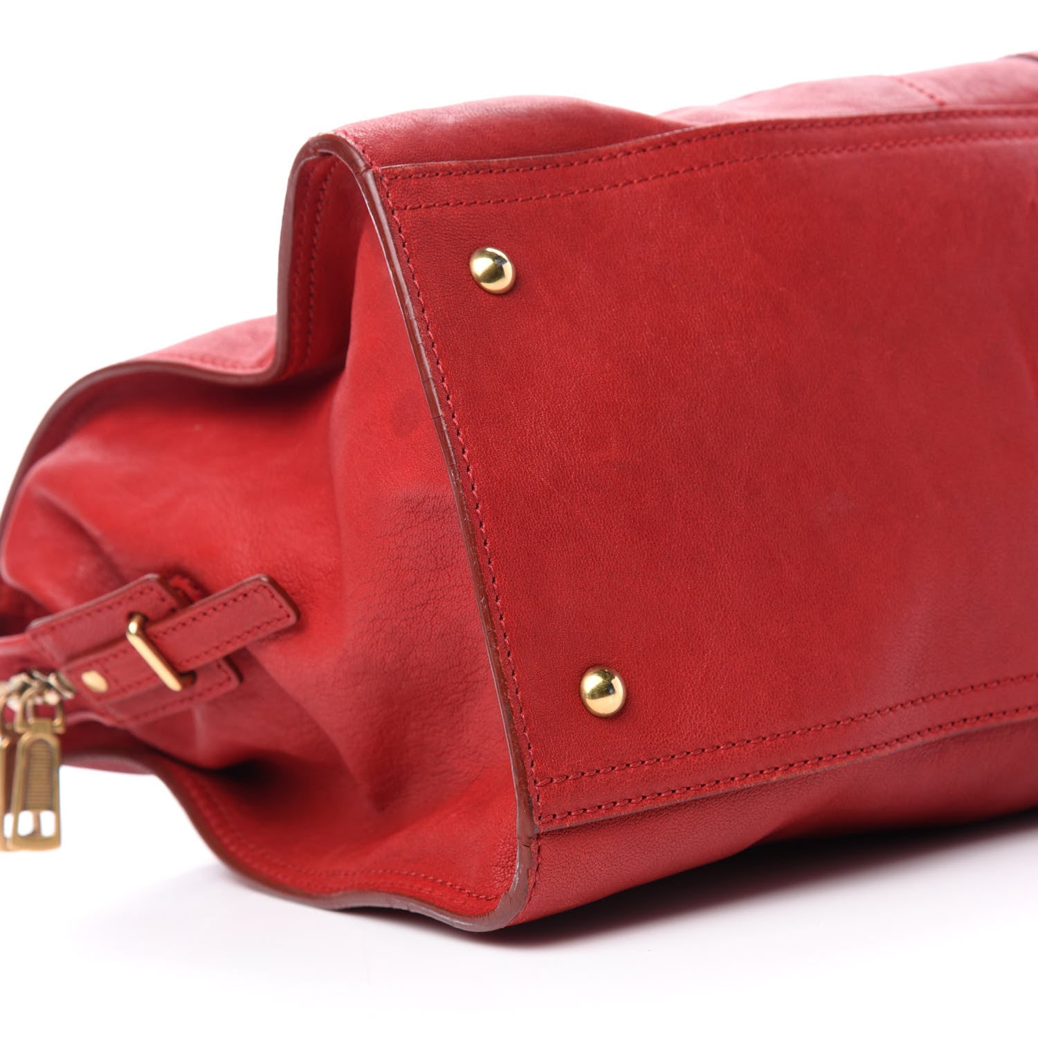 Saint Laurent Sheepskin Large Cabas ChYc Red 6 of 12