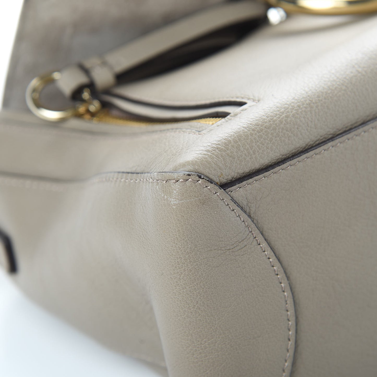 Calfskin Small Faye Day Shoulder Bag Motty Grey