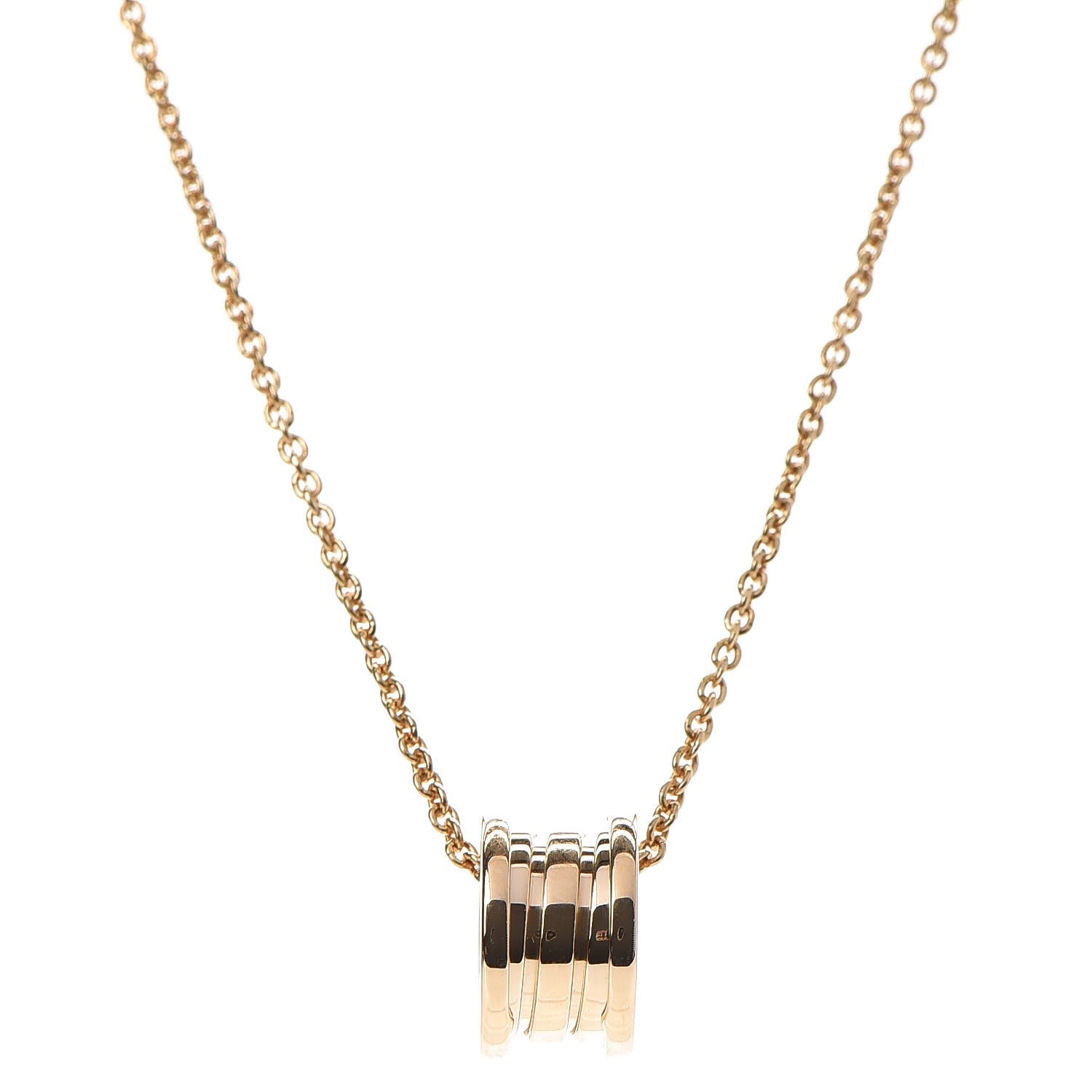 Bulgari 18K Yellow Gold B.Zero1 Pendant Necklace 4 of 11