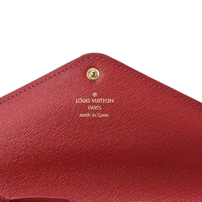 Louis Vuitton Damier Ebene Josephine Wallet Red 7 of 9