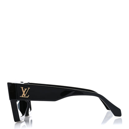 Louis Vuitton Acetate Swarovski Crystal Cyclone Sunglasses Z1578W Black 3 of 9