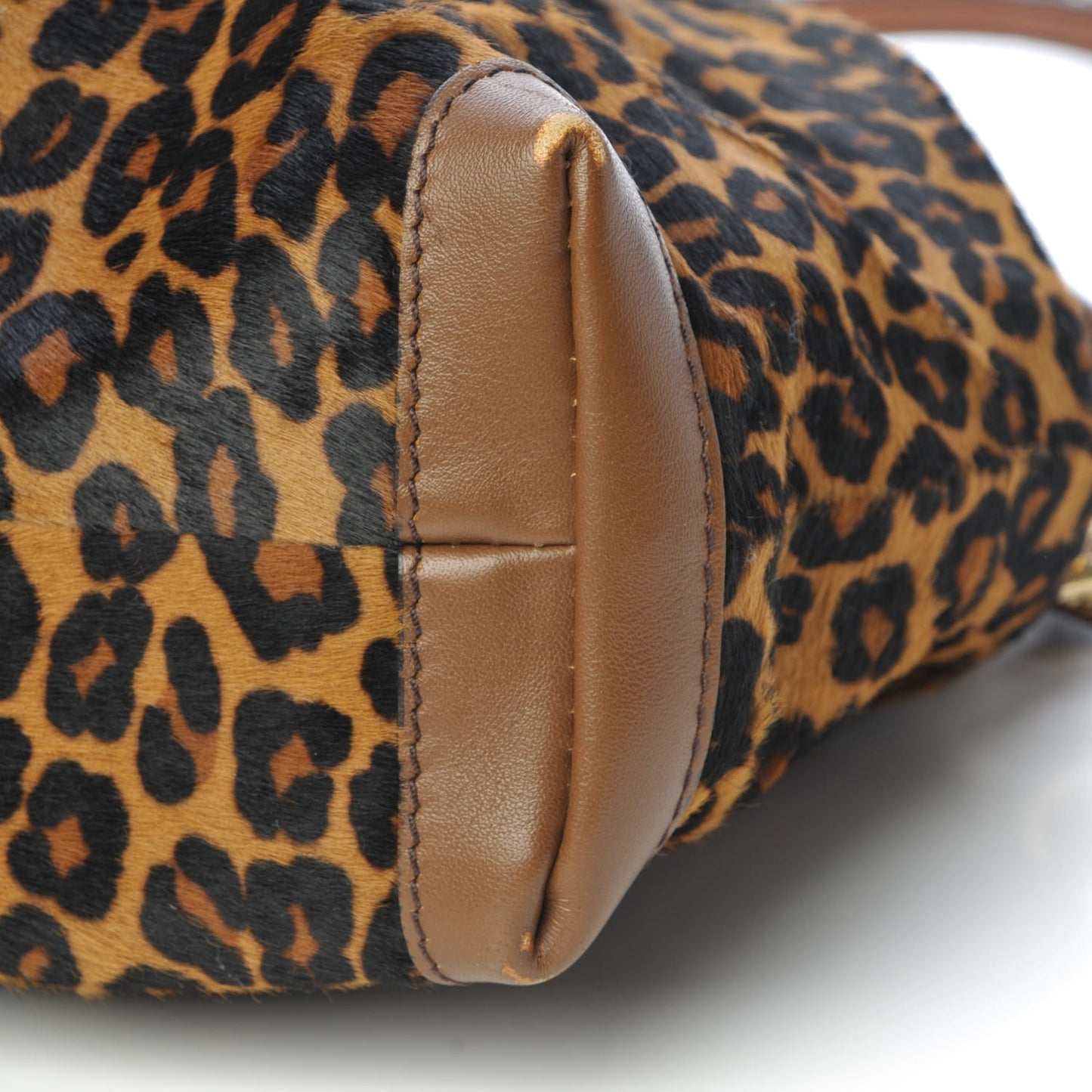 House Check Calf Hair Leopard Print Little Crush