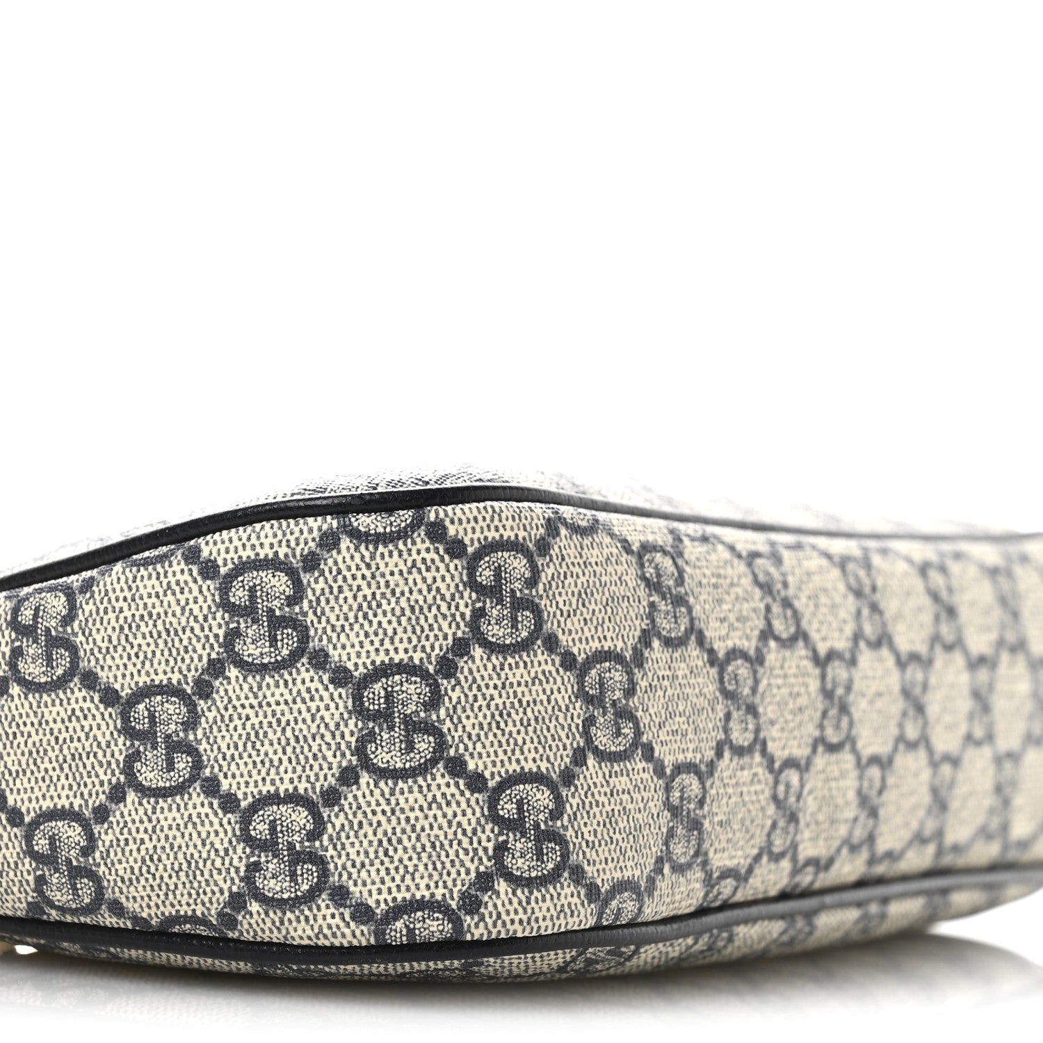 Gucci GG Supreme Monogram Textured Dollar Calfskin Web Small Ophidia GG Handbag Beige Blue 8 of 10