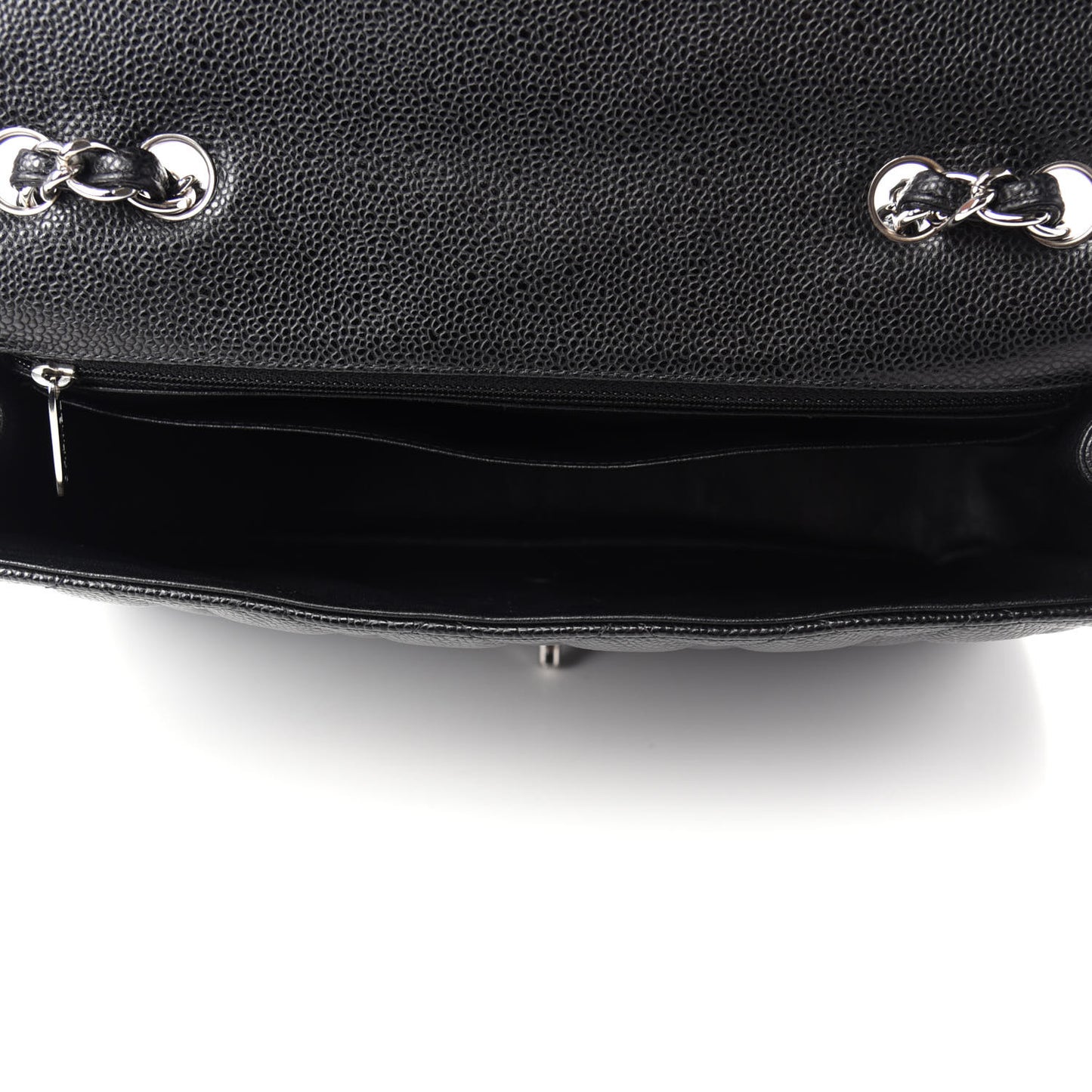 Caviar Quilted Jumbo Single Flap Black