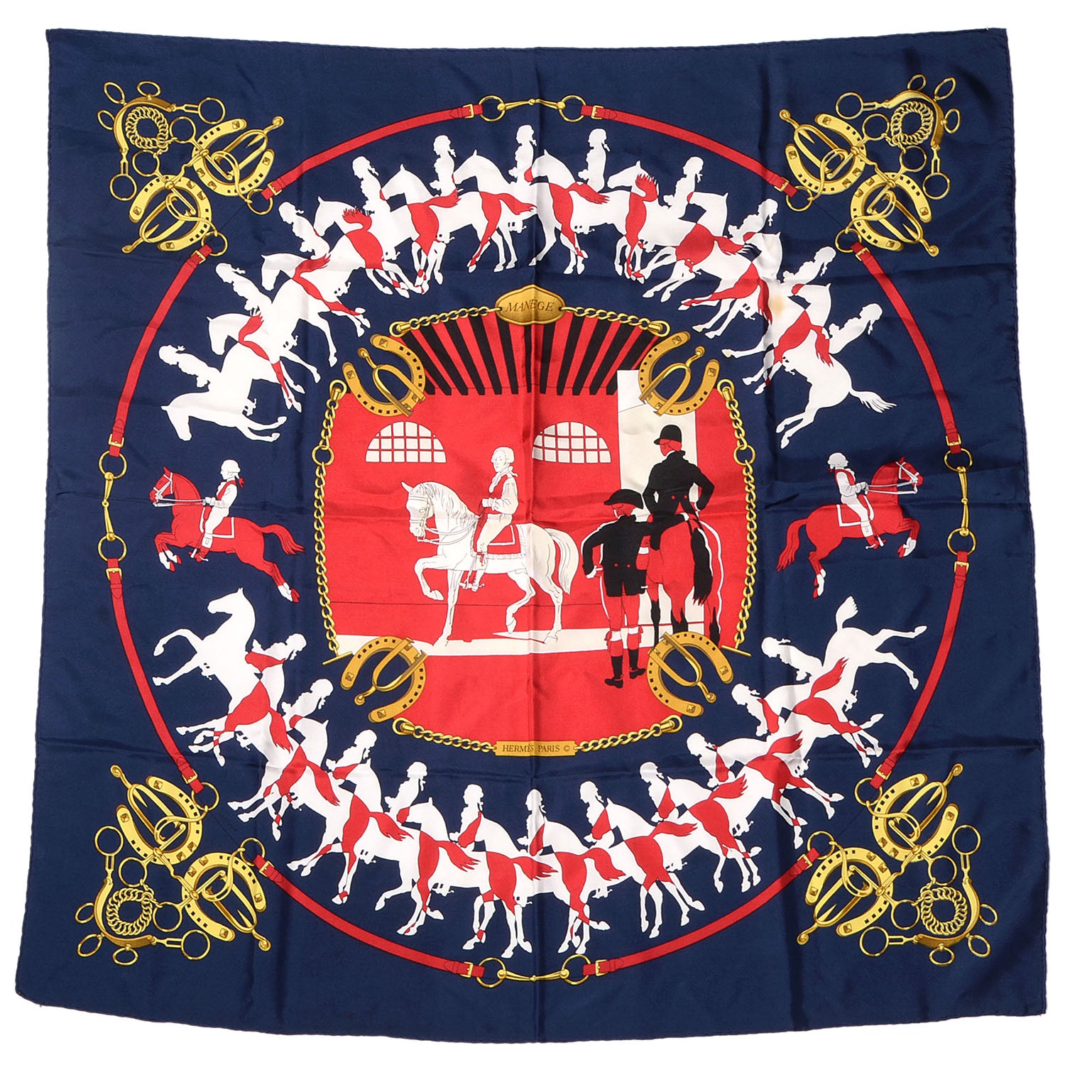 Hermes Silk Manege Scarf 90 2 of 4
