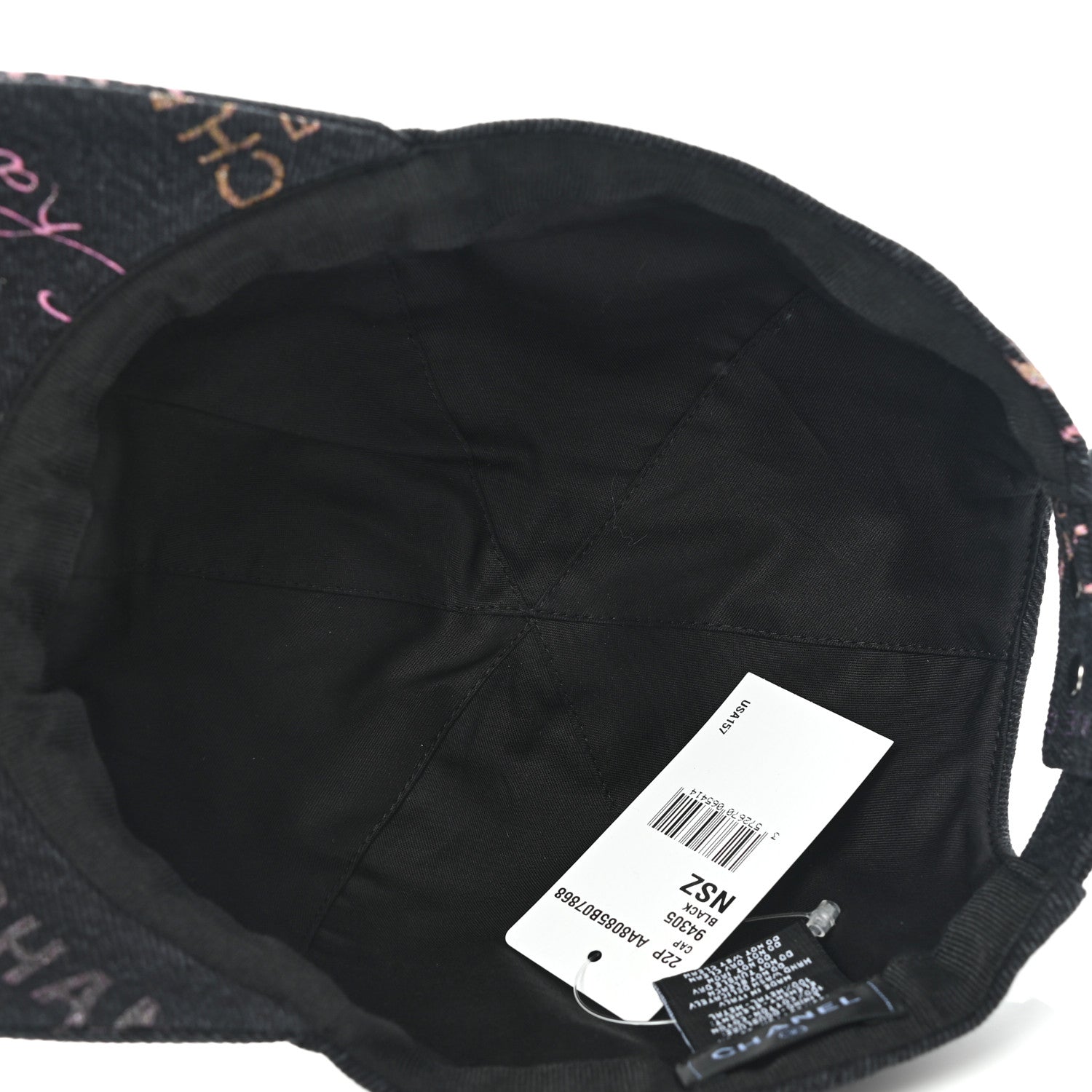 Chanel Denim Mood Cap Hat Black 7 of 8