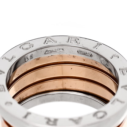 Bulgari 18K Rose Gold B.Zero1 Four-Band Ring 51 5.75 5 of 5