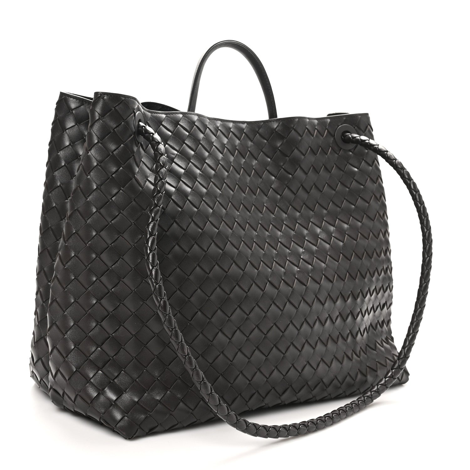 Bottega Veneta Nappa Intrecciato Large Andiamo Shoulder Bag Fondant 2 of 9