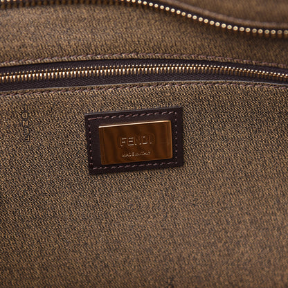 Fendi Zucca Spalmati Medium Roll Tote Tobacco Moro 9 of 15