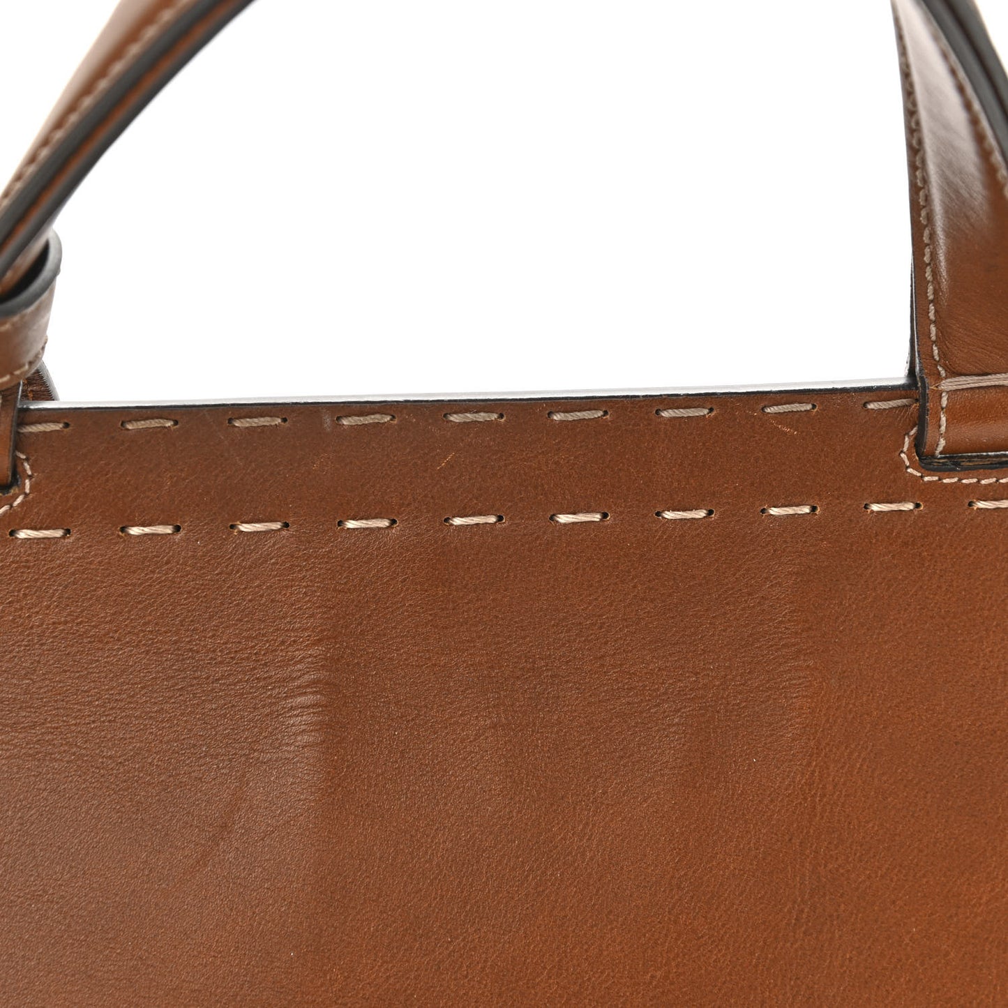 Calfskin Feline Medium GG Marmont Top Handle Bag Brown