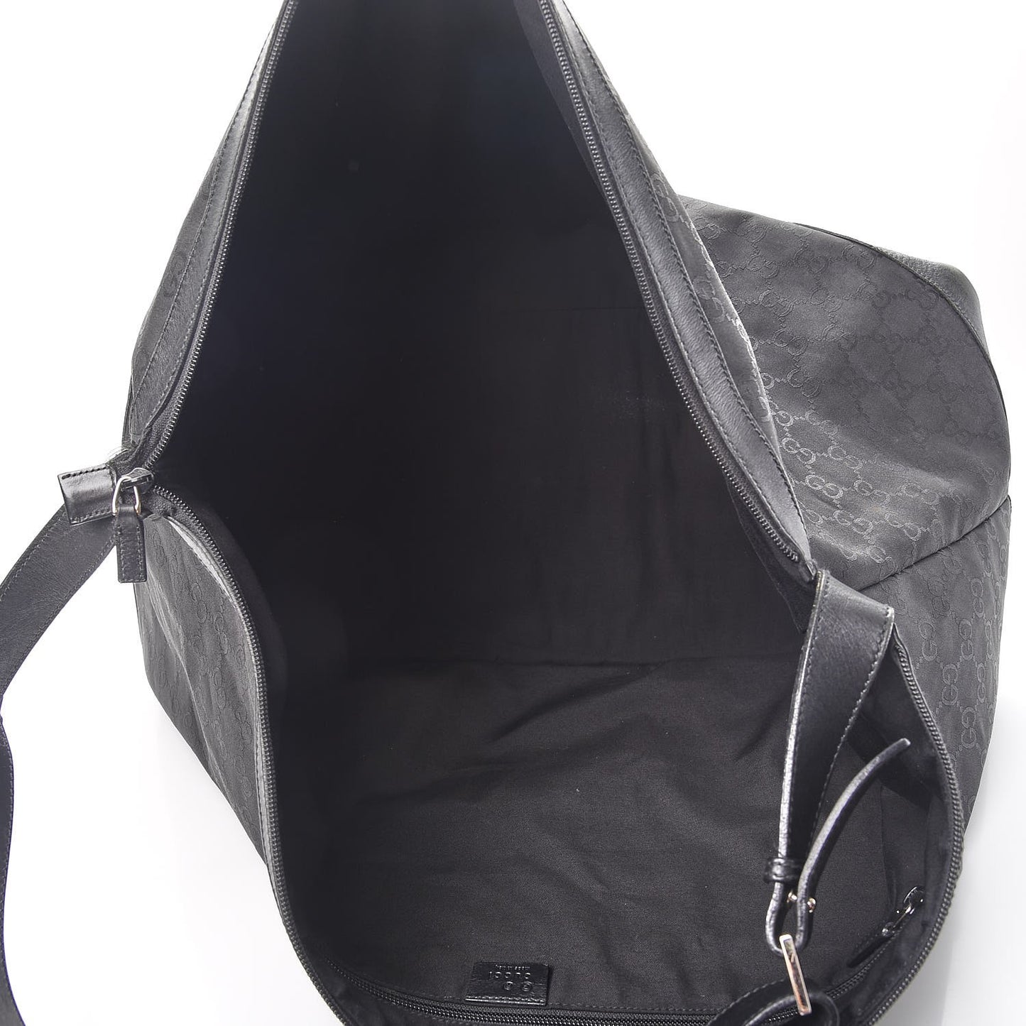 Nylon Monogram Travel Hobo Black