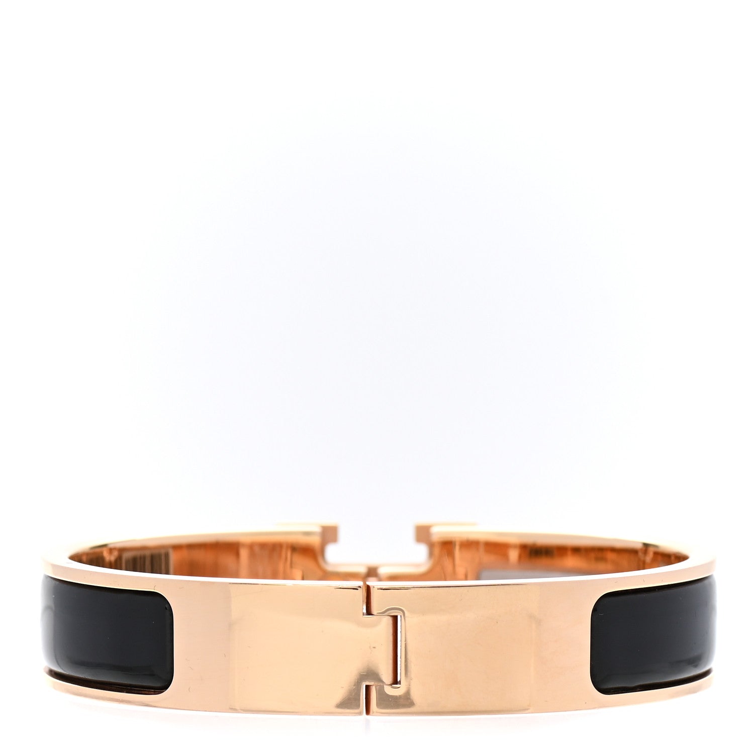 Hermes Enamel Narrow Clic Clac H Bracelet PM Black 3 of 4