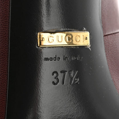 Gucci Malaga Kid Pumps 37.5 Vintage Bordeaux 8 of 9
