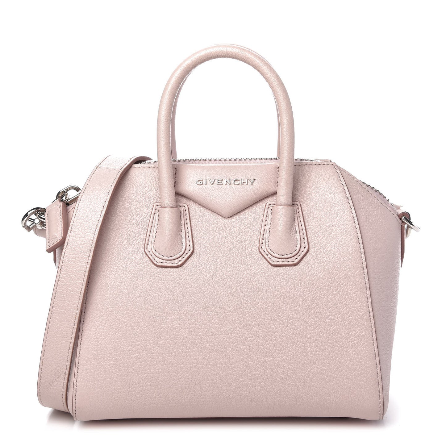 Sugar Goatskin Mini Antigona Pale Pink