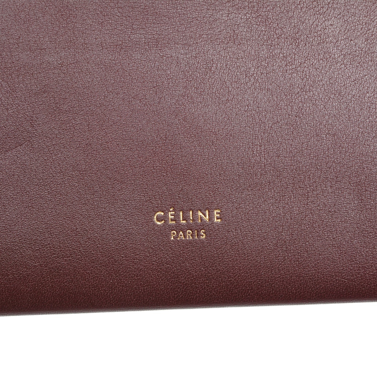 Celine Smooth Calfskin Travel Clutch Burgundy 7 of 7