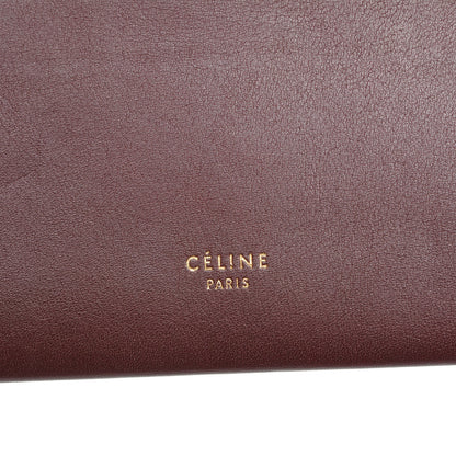 Celine Smooth Calfskin Travel Clutch Burgundy 7 of 7