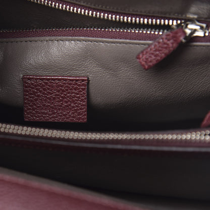 Gucci Grainy Calfskin Small Zumi Top Handle Bag Vintage Bordeaux 6 of 16