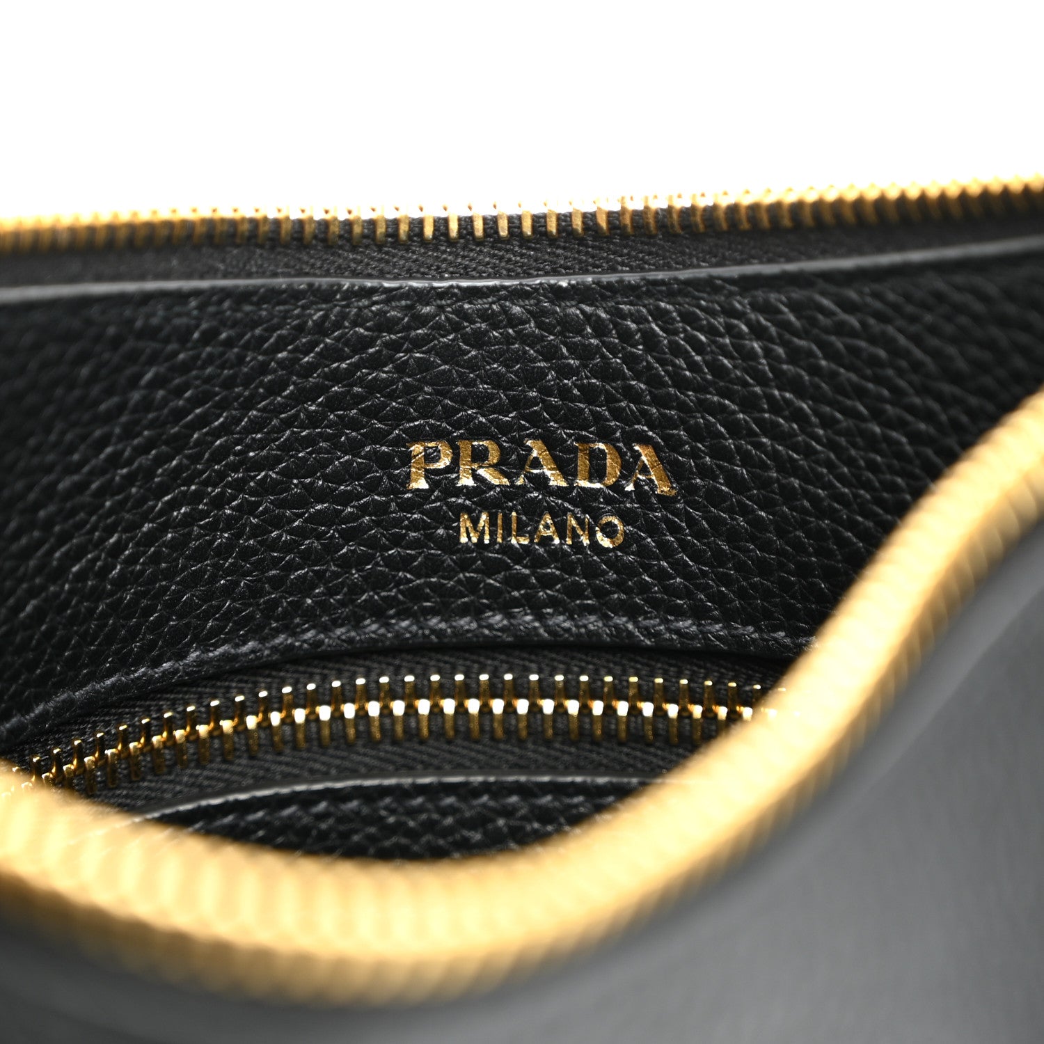 Prada Vitello Phenix Small Zippered Messenger Hobo Black 6 of 10
