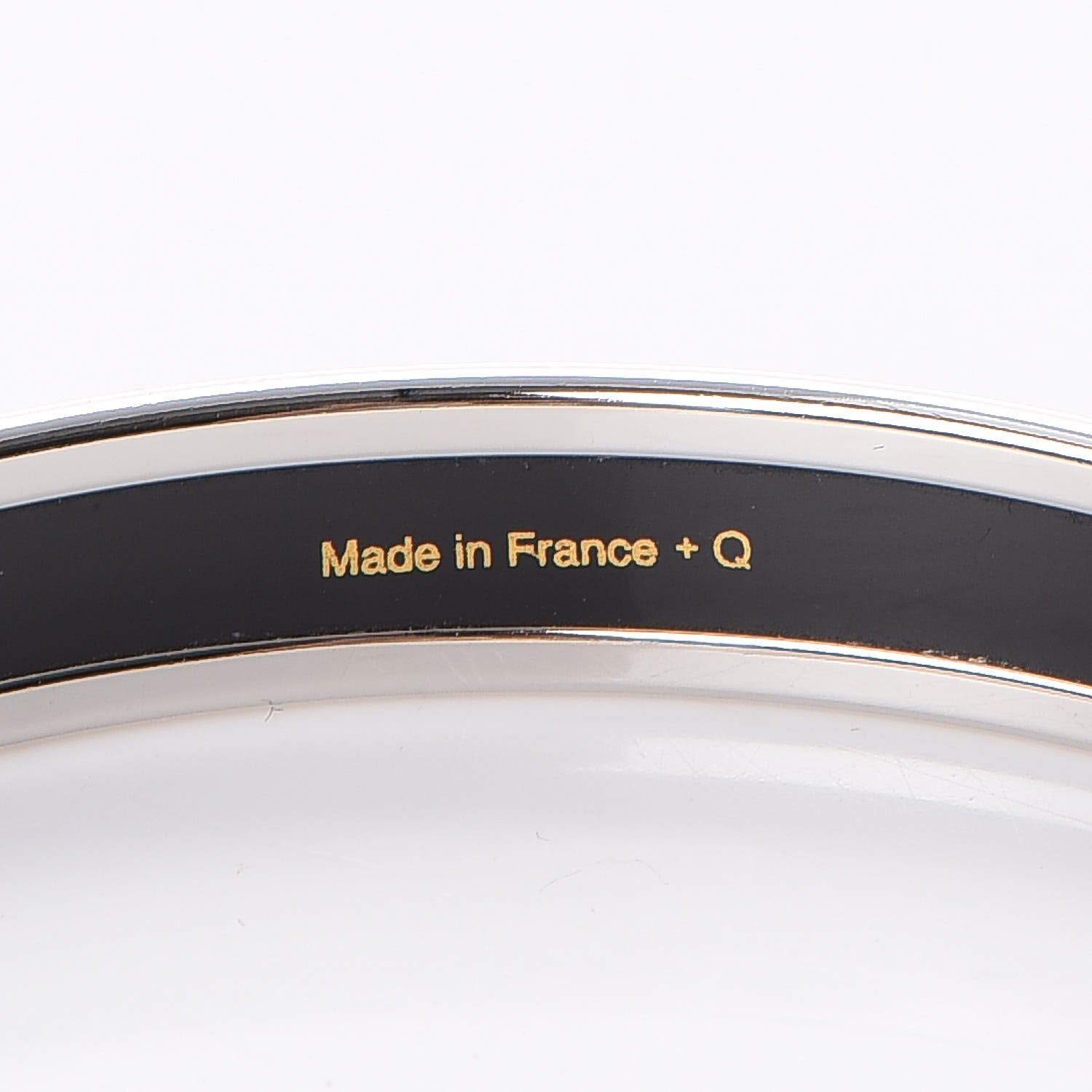 Hermes Enamel Printed Narrow Brazil Bracelet 62 5 of 6