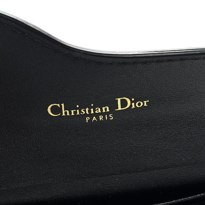 Christian Dior Grained Calfskin Saddle Card Holder Black 6 of 7